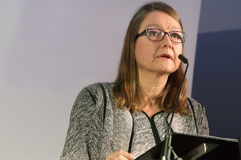 Beverley giving a presentation