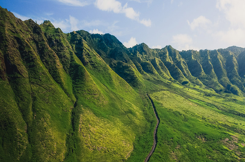 Mountains image as a metaphor for growth